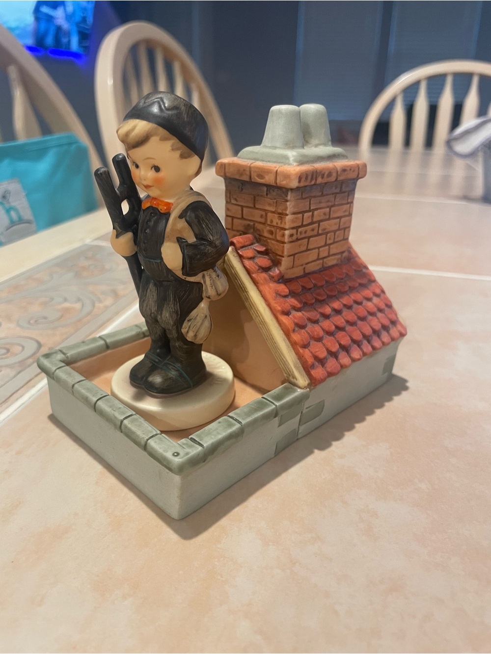 Goebel Hummel Chimney Sweep Figurine with House Base